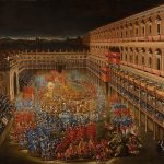 Oslava na počest příjezdu královny Kristiny do Říma v Palazzo Barberini (28.2.1656)