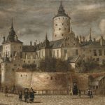 Královský palác “Tre Kronor“ ve Stockholmu (Govert Camphuysen, 1661)