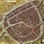 Leiden v roce 1652 (Dutch city maps, Edited by Willem and Joan Blaeu, 1652)