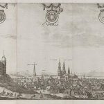 Uppsala kolem roku 1700 (Erik Dahlberg, Svecia Antiqua et Hodierna, facsimile, 1983)