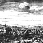 Västerås kolem roku 1700 (Erik Dahlbergh, Svecia Antiqua et Hodierna, faksimile 1983)